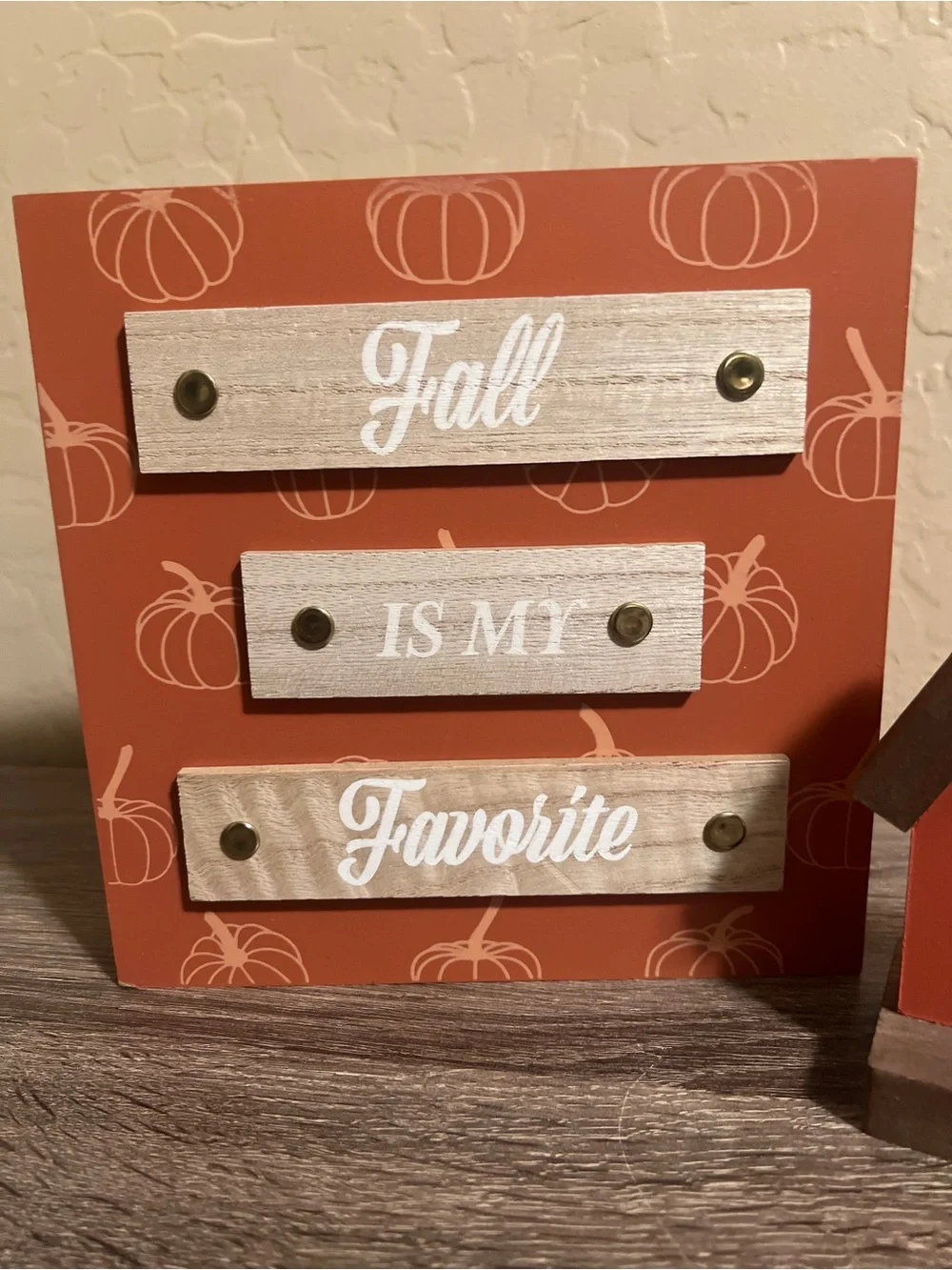 Target Bullseye Signs Fall Favorite Autumn Leaves Pumpkins Barn Wood NWT